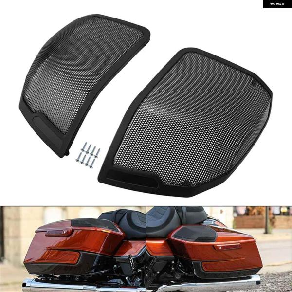 並行輸入品6X9インチ サドルバッグ リッド スピーカー グリル ハーレー CVO ロード グライド...