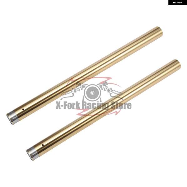 並行輸入品ゴールド/DLCゴールドフロント フォーク インナー チューブ ショック パイプ ホンダ ...