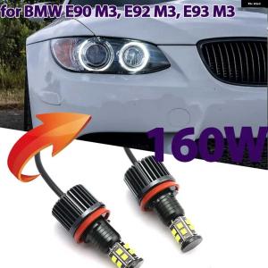 並行輸入品160W ホワイト CANバス LED エンジェルアイズ マーカーライト バルブ BMW 3シリーズ E90 M3 E92 M3 E93 M3 2008-2013