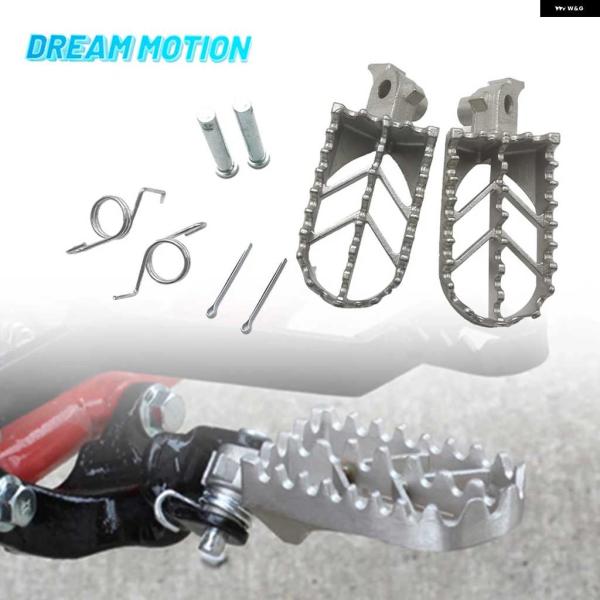 並行輸入品オートバイ バイク フットペグピン クランプ スプリング フットレスト ステンレス ペダル...