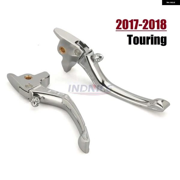 並行輸入品CNCクロームクラッチブレーキ レバー ハーレー ツーリングストリートグライド ロードグラ...