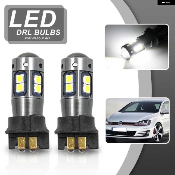 並行輸入品VW MK7 ゴルフ GTI 2013年以降 CANBUS ホワイト PW24W 1218...