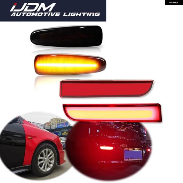 並行輸入品NETFLIX- 三菱 三菱 車用当面レッドモーダル ヘッドライト リフレクター ブレーキ...