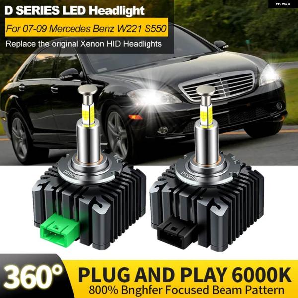 並行輸入品 2PCS 2007-2009 メルセデス BENZ W221 S550 S クラス キセ...