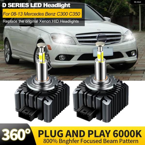 並行輸入品 2PCS 2008-2013 メルセデス BENZ W204 C300 C350 キセノ...