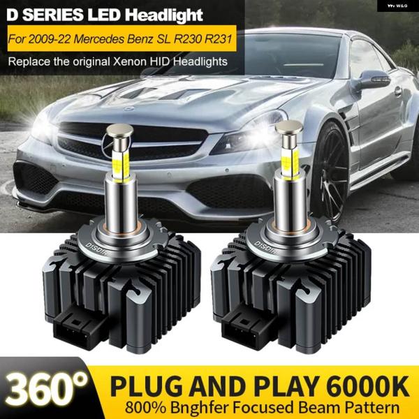 並行輸入品 2ピース メルセデス ベンツ SL R230 R231 2009-2022 キセノン H...