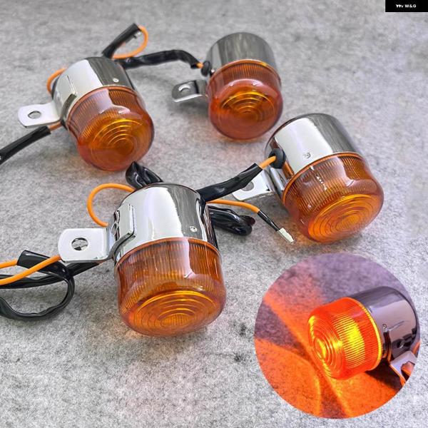 並行輸入品 バイク ウィンカーライト 12V アンバー フラッシャー インジケーター バイク ホンダ...