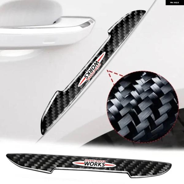 並行輸入品 4PCS 車ドアステッカー プロテクター ストリップ エッジガード ミニ クーパー ジョ...