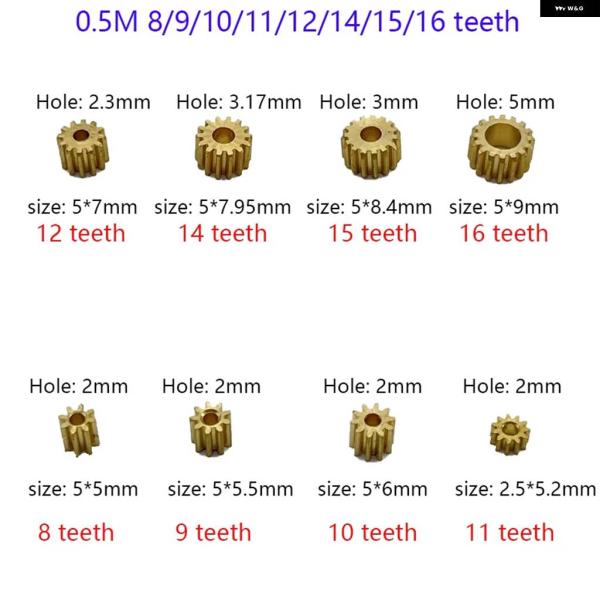 並行輸入品 0.5M モジュラスモーター 真鍮ギア 8/9/10/11/12/14/15/16 トゥ...