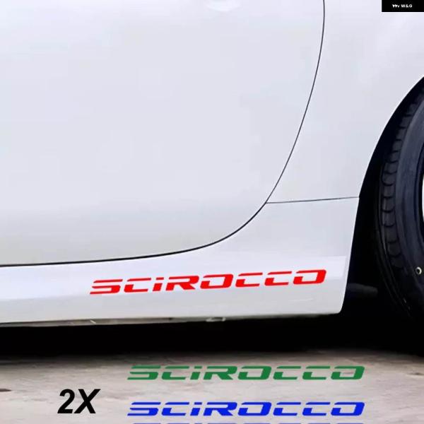 並行輸入品 2PCS 車用ボディステッカー フォルクスワーゲン VW シロッコ R GTI カスタム...