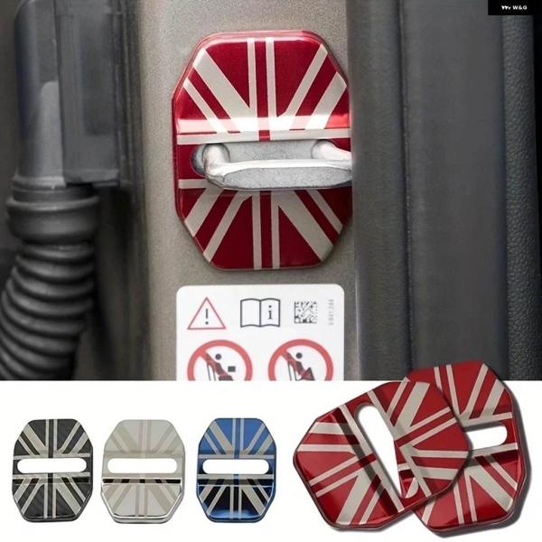 並行輸入品 4/2PCS 3D 車ドアロックステッカー ミニ クーパー カントリーマン クラブマン ...