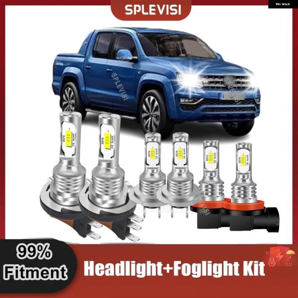 並行輸入品 LEDライト 車用ヘッドライト ヘッドランプ フォグランプ 6000K ホワイト VW ...