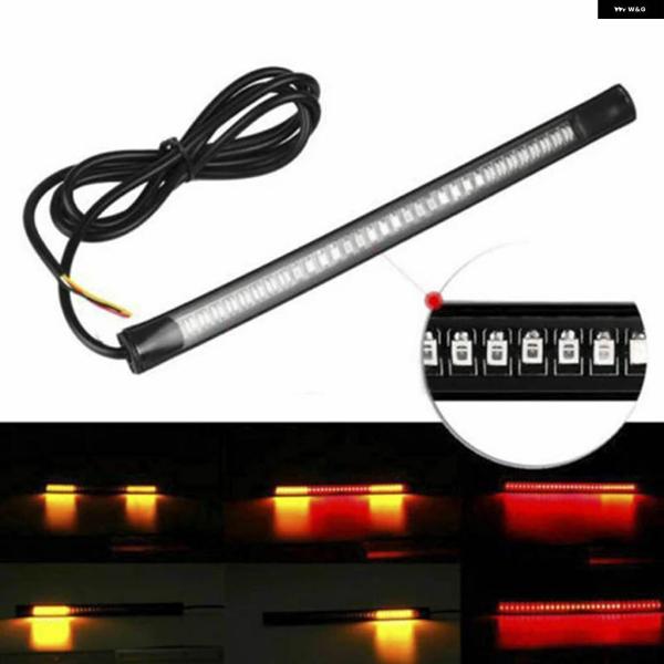 並行輸入品 12V 1個 フレキシブル 48 SMD LED ストリップ オートバイ テールライト ...