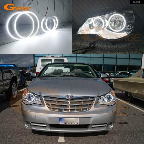 並行輸入品 クライスラー セブリング JS 2006 - 10 昼光色 SMD LED エンジェルア...