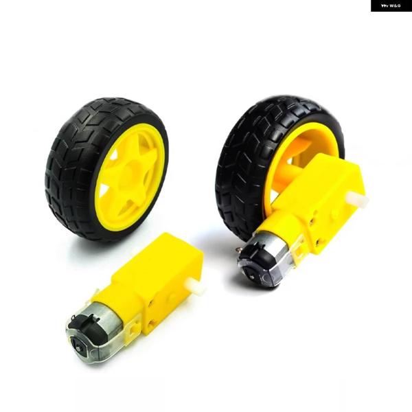 並行輸入品 65MMホイールDC3V-6Vモーター130ギアモーターホイールARDUINOスマートカ...