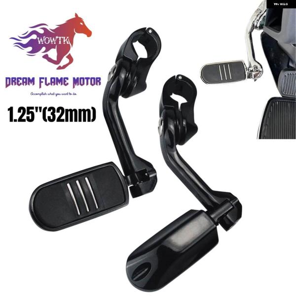 並行輸入品 1.25インチ 32MM エンジン ガード フロント フットペグ マウント キット ハー...