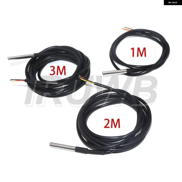並行輸入品 18B20 ケーブル ステンレス 防水 DS18B20 12/3/5M ネジ式温度プロー...