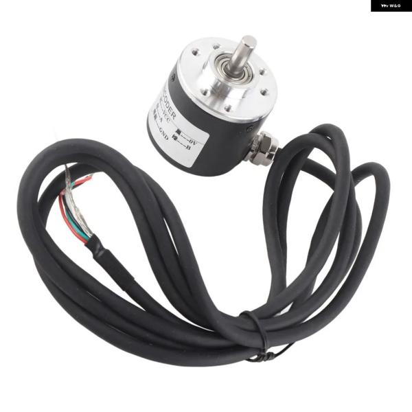 並行輸入品 インクリメンタルロータリーエンコーダ AB 2相 DC 5-24V 直交 6MMシャフト...