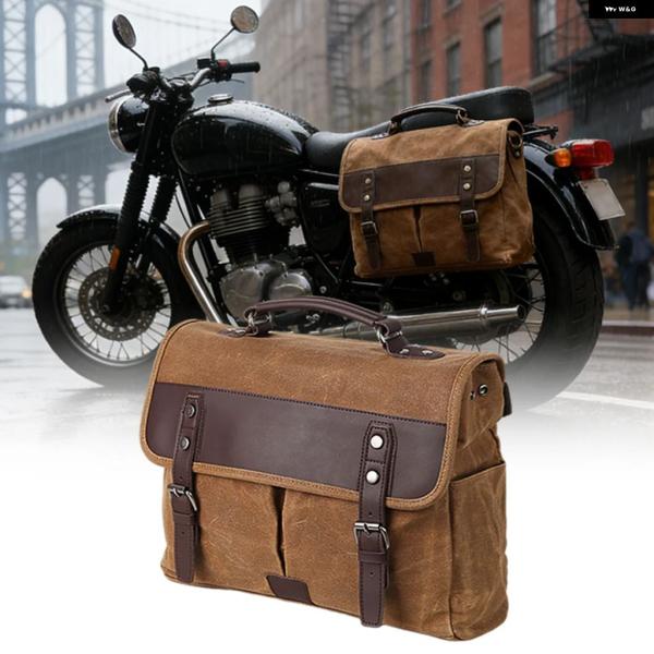 並行輸入品 トライアンフ ホンダ T100 T120 ビンテージ バイク サイド バッグ 防水 パニ...