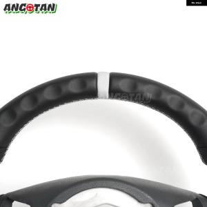 並行輸入品 フルレザー ステアリングホイール ...の詳細画像3