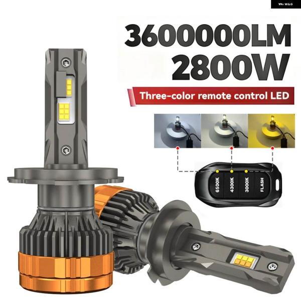 並行輸入品 2800W H4 LED ヘッドライト H1 H7 H11 9005 9006 9012...