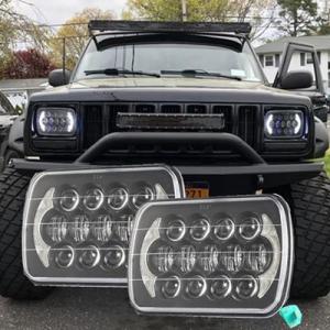 トヨタ 汎用 LED ヘッドライト 105ワット DRL 5 × 7 GMC シボレー ジープ チェ...