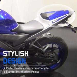 ヤマハ YZFR25R3 MT-03 2013-2020 バイク ピリオン 助手席リアシートカバー ...