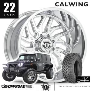 ジープ ラングラー JK TIS WHEELS 544BM 22インチ 14J グロスブラック 