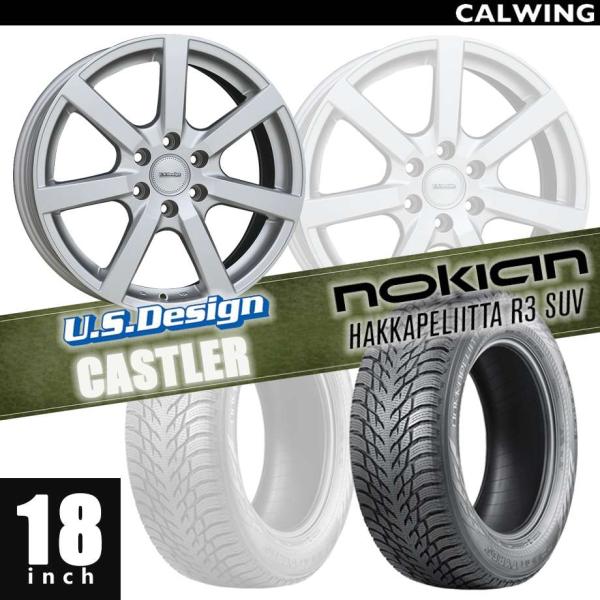 11-16y AFEキャスラー/18インチ8J スタッドレスノキアン ハッカペリータR3 245/6...