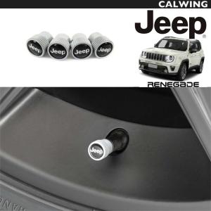 19y- レネゲード | JEEPロゴ入り エアバルブキャップ ステムキャップ 4PCS MOPAR純正品｜calwingparts