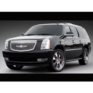 USグリル 07-14キャデラックエスカレードブラックステンレスメッシュ