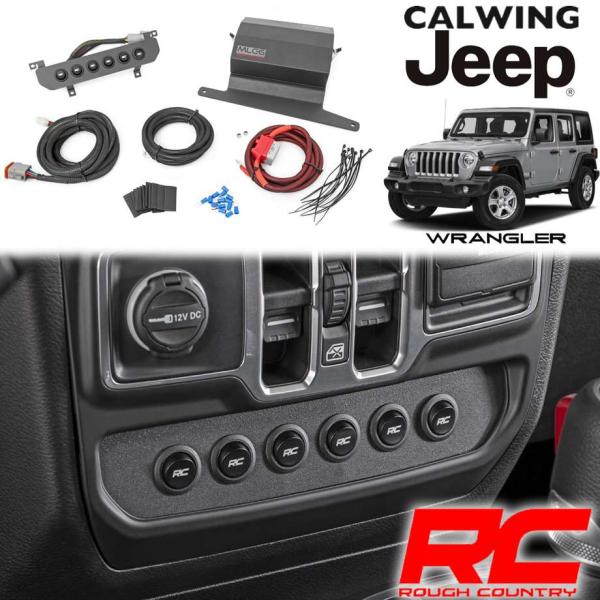 18y- ジープ ラングラー JL | マルチスイッチパネルキット ロアダッシュマウント LEDバッ...