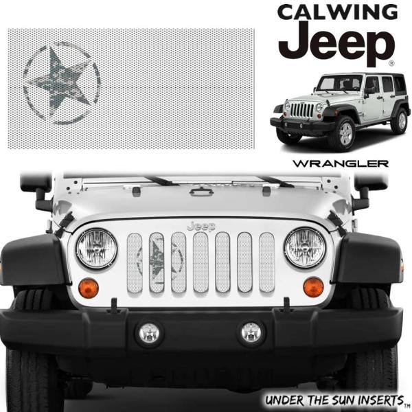 07-18y ジープ ラングラー JK | グリルインサート OSCAR MIKE デジタルカモ ホ...
