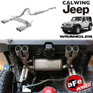 18y- ジープ ラングラー JL AFEパワー マフラー フォースXP キャタ