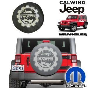 07-18y ジープ ラングラー JK Pawデザイン JEEPロゴ 背面タイヤカバー