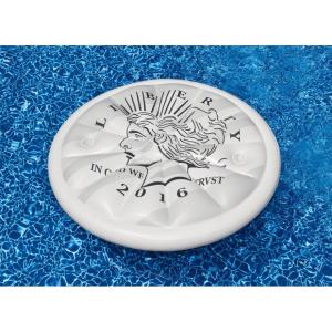 スイムライン ウォーターフロート 浮き輪 シルバーダラー ドル 硬貨