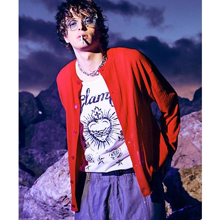 【glamb(グラム)】Round Neck Cardigan ラウンドネックカーディガン(GB02...