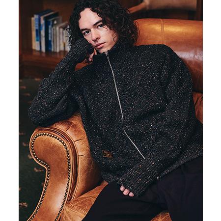 【glamb(グラム)】Nep Drivers Knit ネップドライバーズニット(GB0325-K...