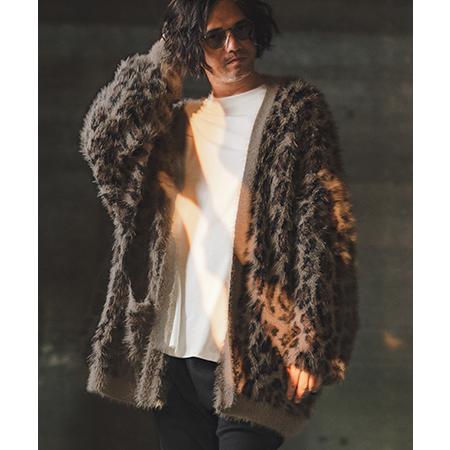 【GLIMCLAP(グリムクラップ)】Minimai detail cardigan -Leopar...