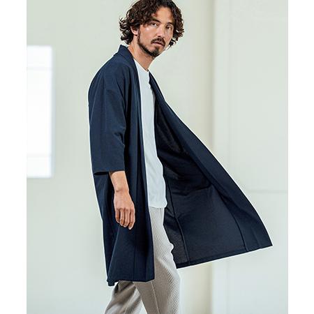 【Magine(マージン)】Mini Waffle Seven Sleeve Long Cardig...