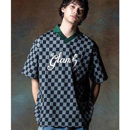 【glamb(グラム)】 Checkered Polo Shirt チェッカードポロシャツ(GB02...