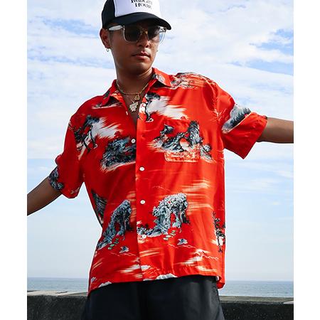 【AUI NITE(アウィナイト)】Aloha S-S shirt アロハシャツ(AN25SS-SS...