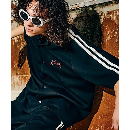 【glamb(グラム)】Line Tape Track Shirt ラインテープトラックシャツ(GB...