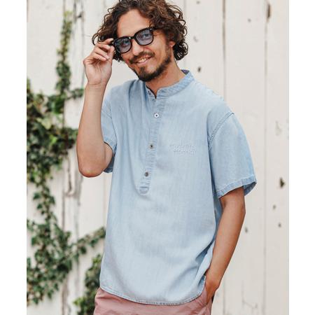 【1minute 1second(ワンミニットワンセカンド)】chambray henry pull...