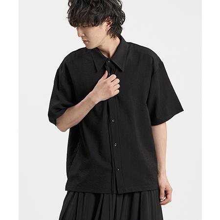 【NO ID.(ノーアイディー)】リネンタッチヒ゜ンタックSH シャツ(458006-089S)