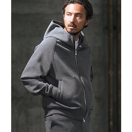 【wjk reluxe】double knit  hooded MA-1 jacket ジャケット(...
