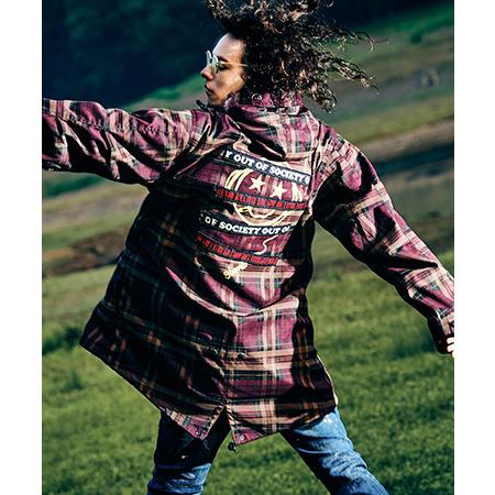 【glamb(グラム)】Emblem High Neck Mods Coat エンブレムハイネックモ...