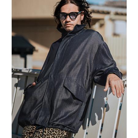 【CAMBIO(カンビオ)】Silky Denim Short Mods Jacket ブルゾン(M...