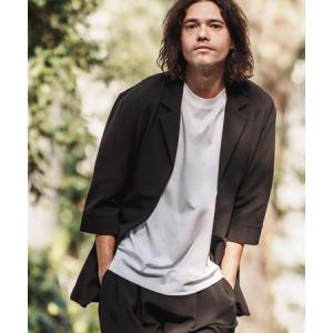 【CAMBIO(カンビオ)】Ripple Cut sew 3-4 Sleeve Jacket 半端袖ジャケット(S44325cmb)