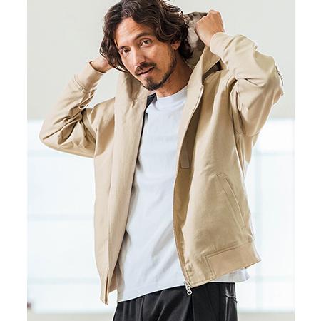 【Magine(マージン)】Cotton Jacquard Stretch Fabric Hoode...